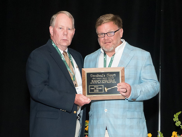 NCPF Past President's Award Cowan Johnson